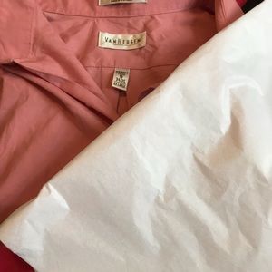 Van Heusen Men 18, 34/35 Coral Pink